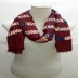 Cotton Chain Work Stole -  Maroon  